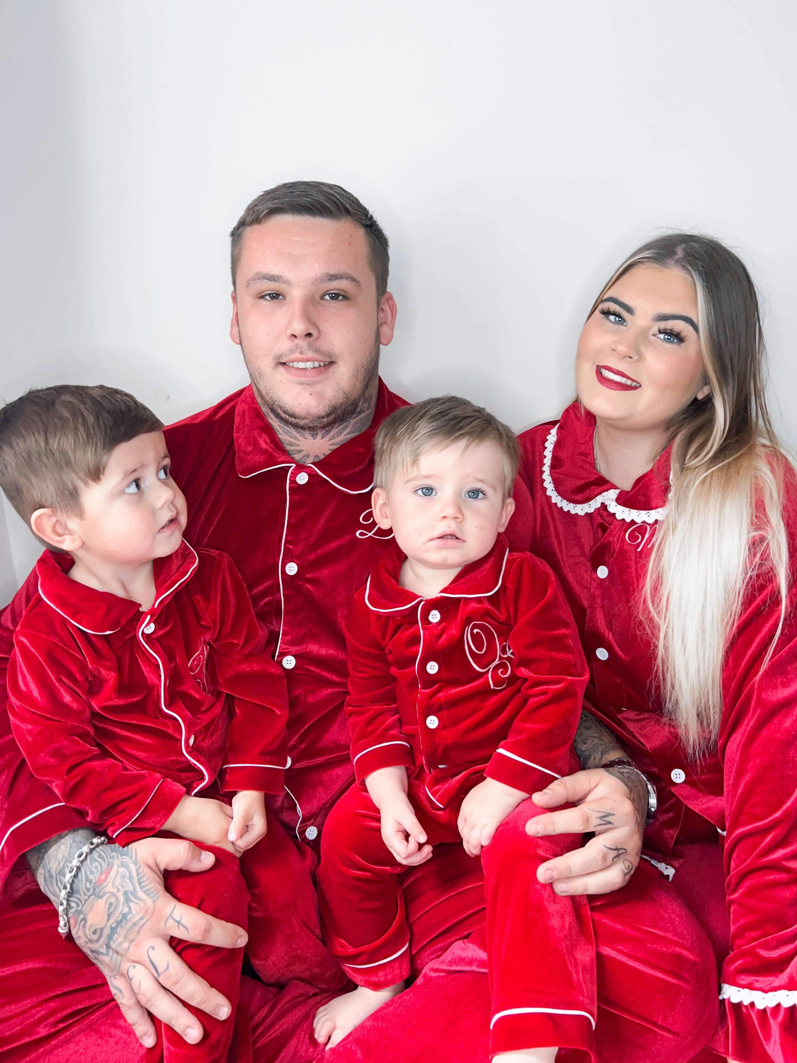 Family Red Velvet Pjs